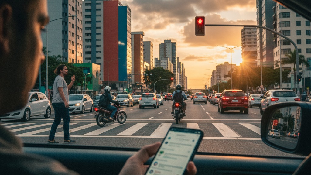 Multa no Sinal Vermelho: A Lei que Pega o Celular na Mão e o Impacto no Trânsito de Fortaleza