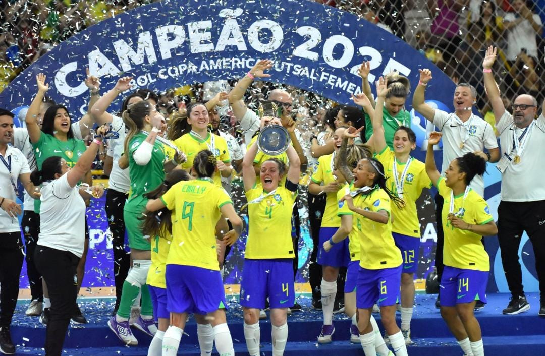 Brasil conquista a Copa América de Futsal Feminino 2025 com show de gols e talento cearense